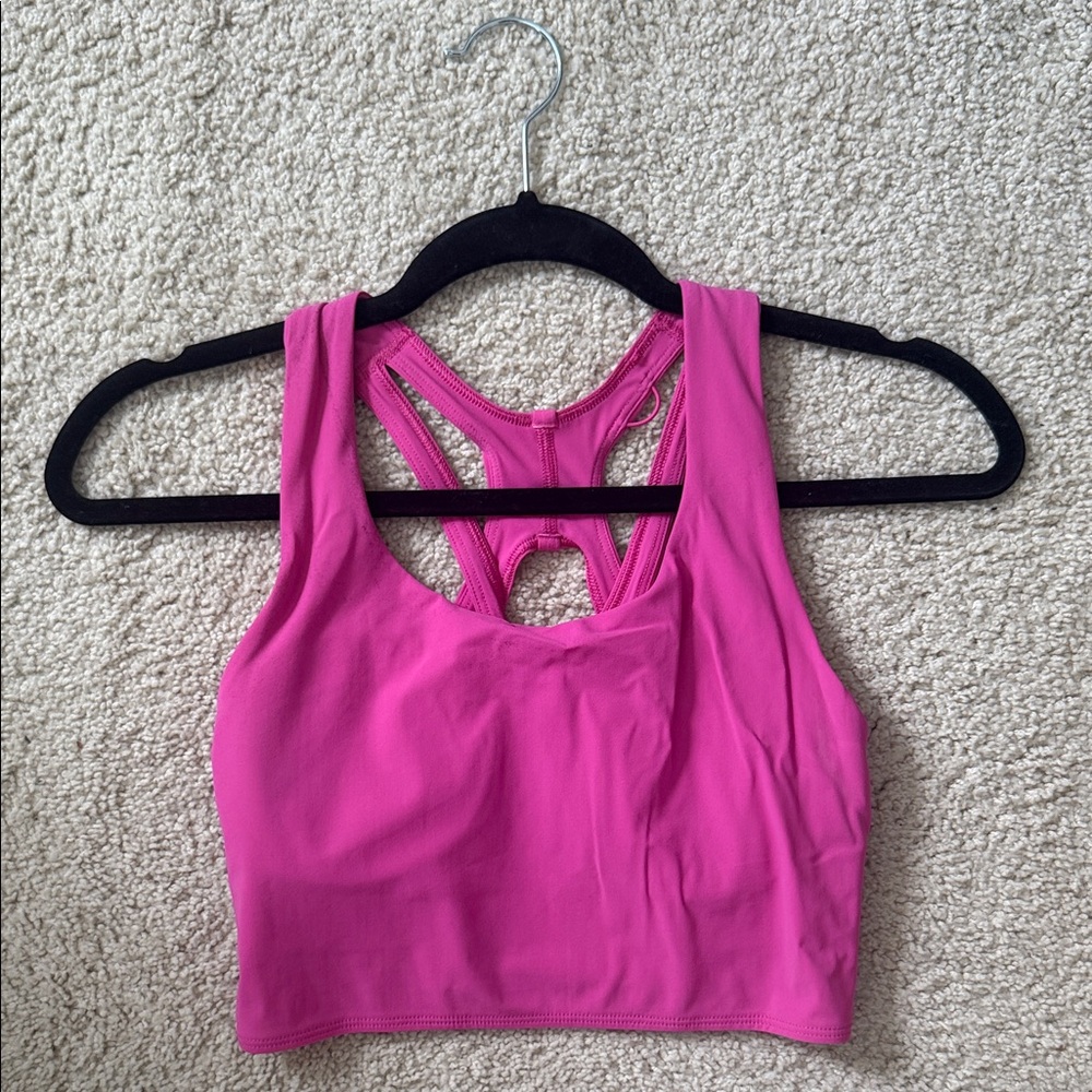 Lululemon Sonic Pink Cropped Tank